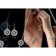 Set x 3 ROSE - Cadena + Aretes + Pulsera - AVON