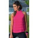 Camisa de mujer sin mangas con boleros - color Fucsia - JSN