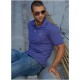 Camiseta Polo de hombre llana con bordado - color Azul - JSN - 800533